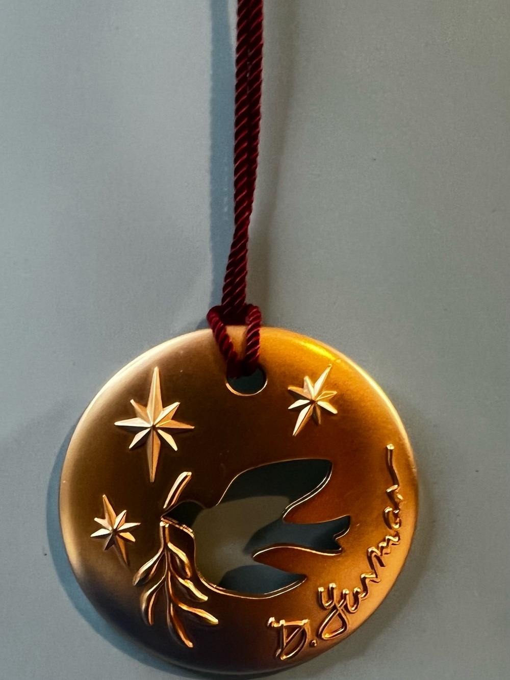 David Yurman 2023 limited-edition holiday dove ornament